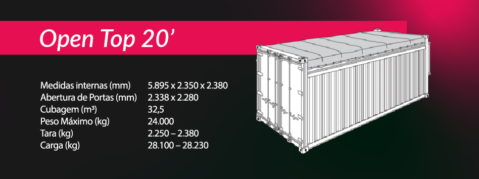 CONTAINER OPEN TOP 20-100